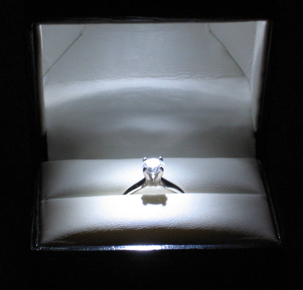 Solitaire engagement ring
