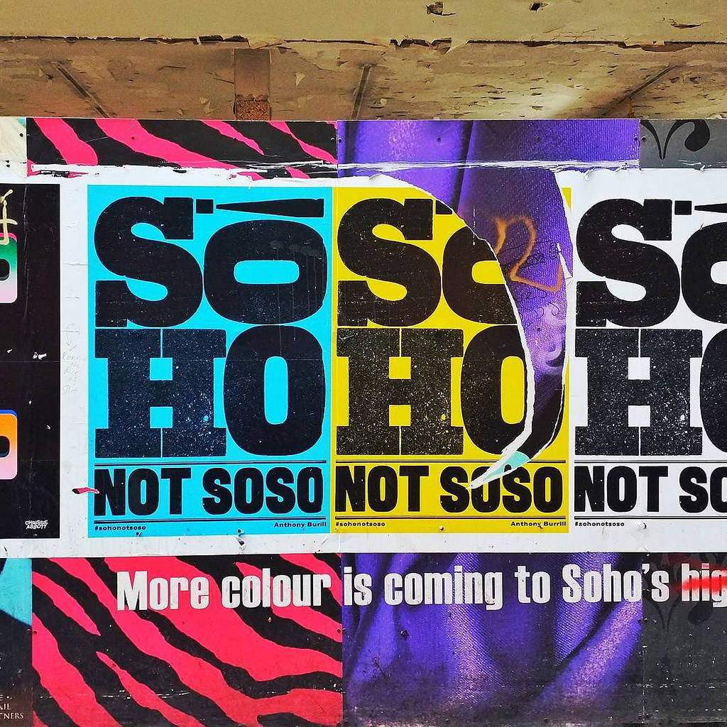 Bold typography poster