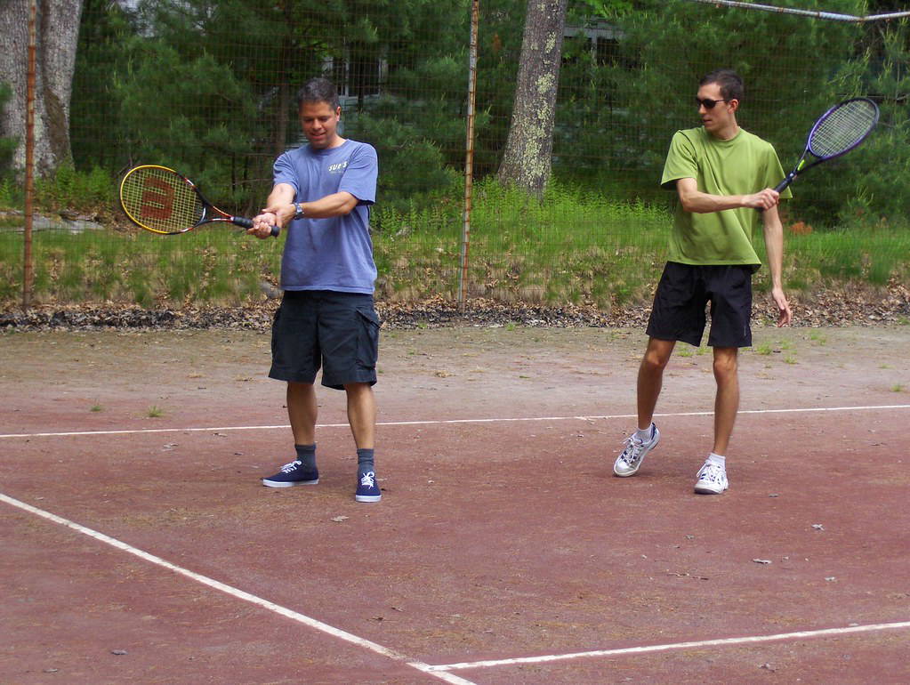 Tennis coaching session at Ace Courts